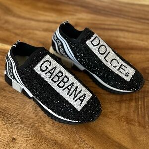 Dolce & Gabbana Sorrento slip on sneakers Embellished Crystals